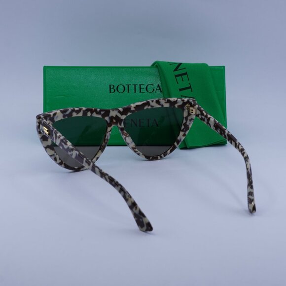 Bottega Veneta BV1018S 006 Cat Eye Sunglasses - Brown Ivory Havana\\Brown main image 5